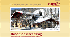 Desktop Screenshot of hotel-hutter.at