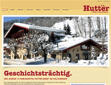 Tablet Screenshot of hotel-hutter.at